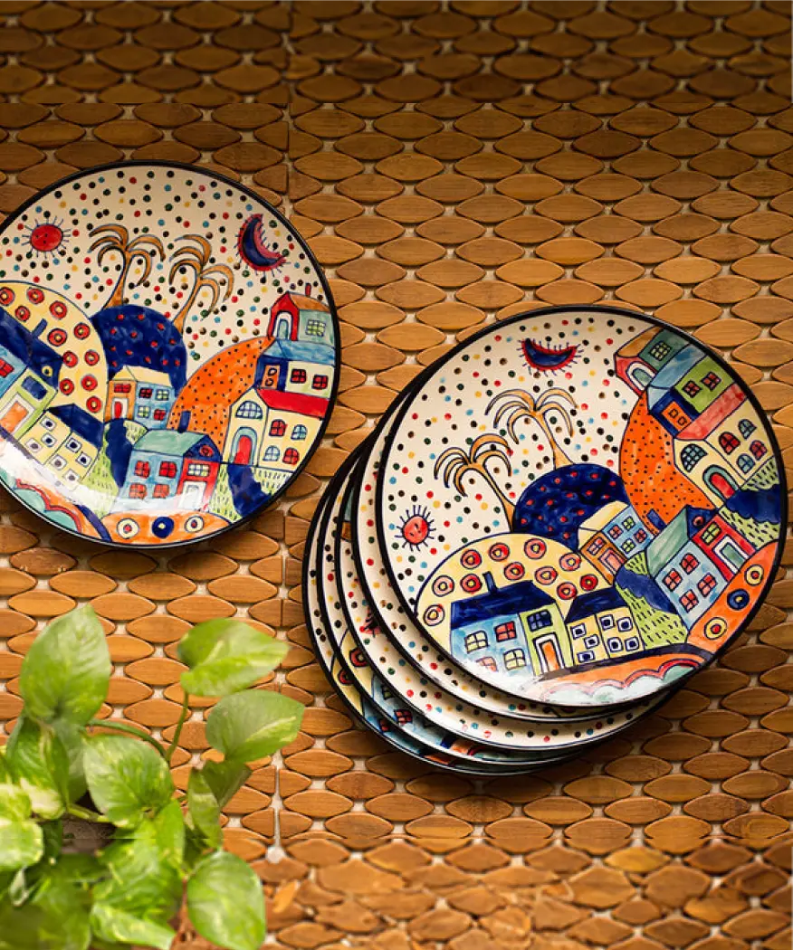 Hand-painted dinner set