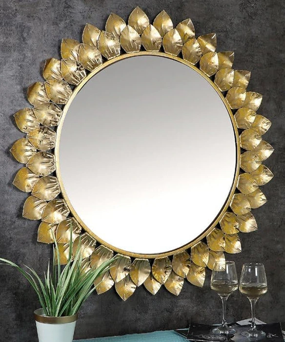 Metal frame mirror