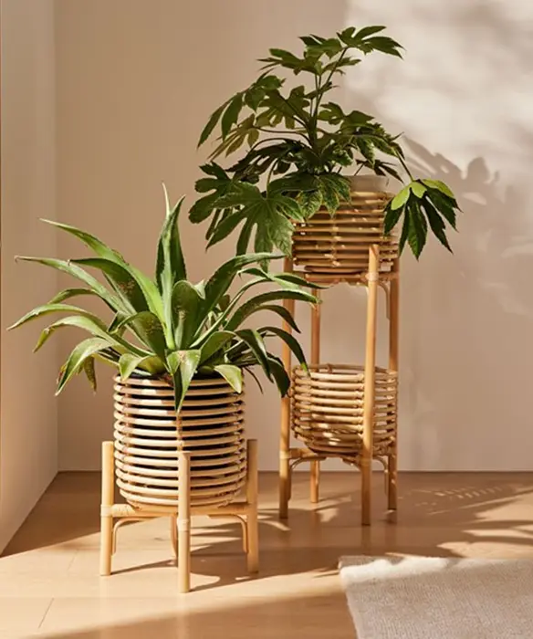 Rattan planters